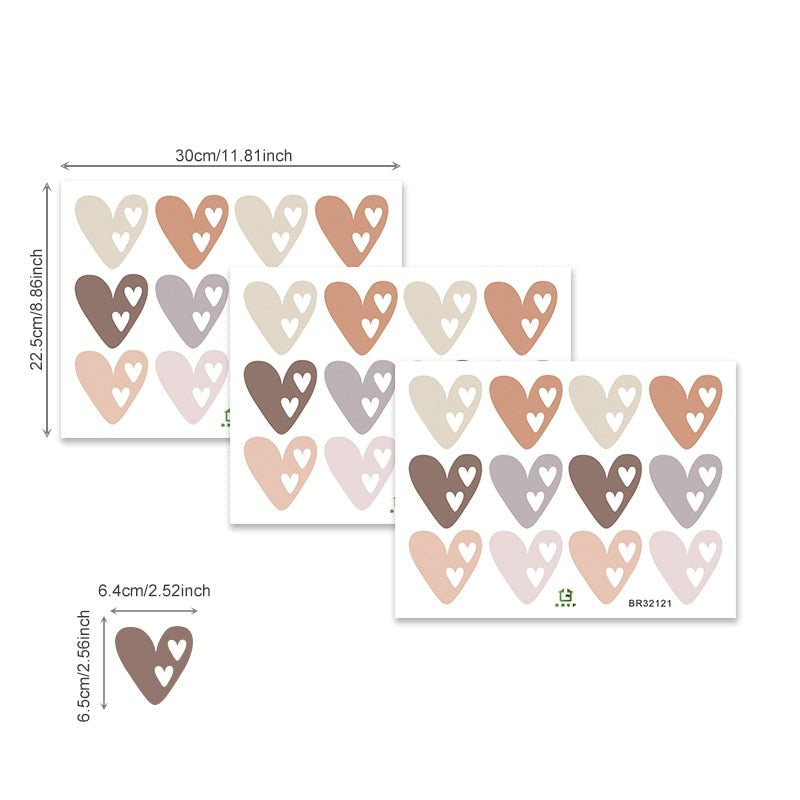Heart Shape Wall Sticker