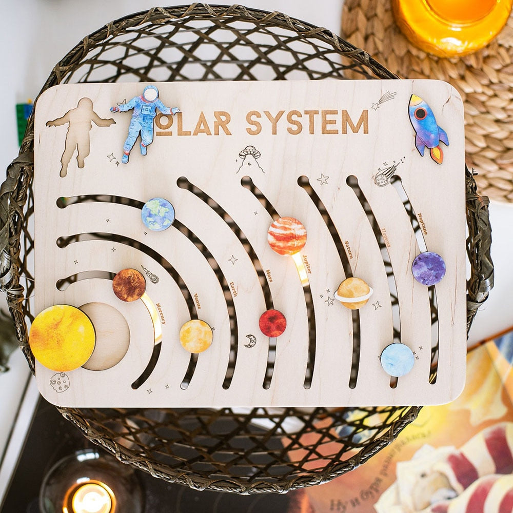 Wooden Solar System Toy