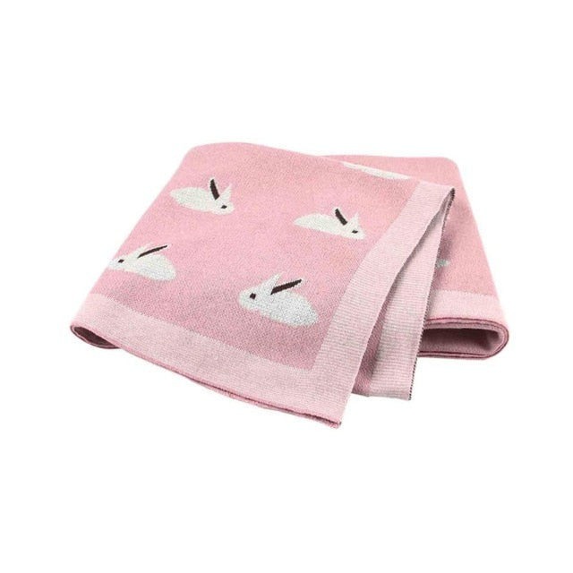 White Rabbit Baby Blanket