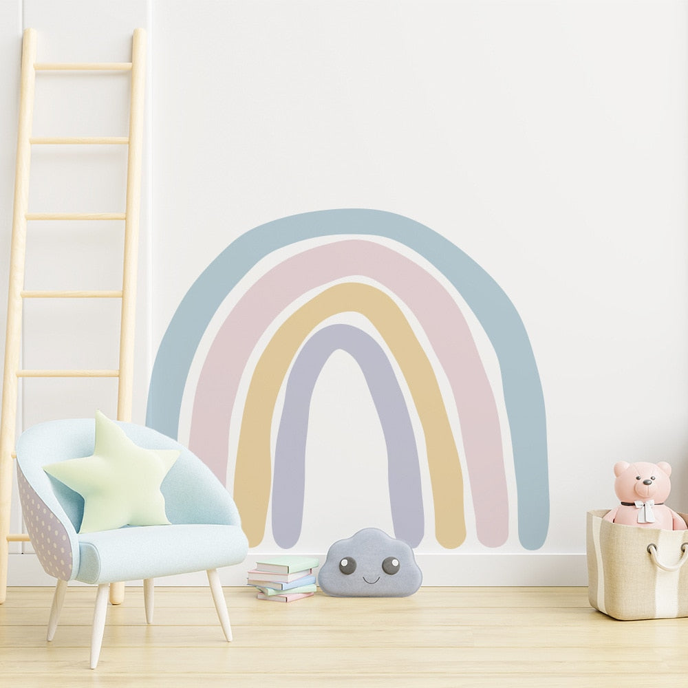 Big Rainbow Wall Sticker Pastel