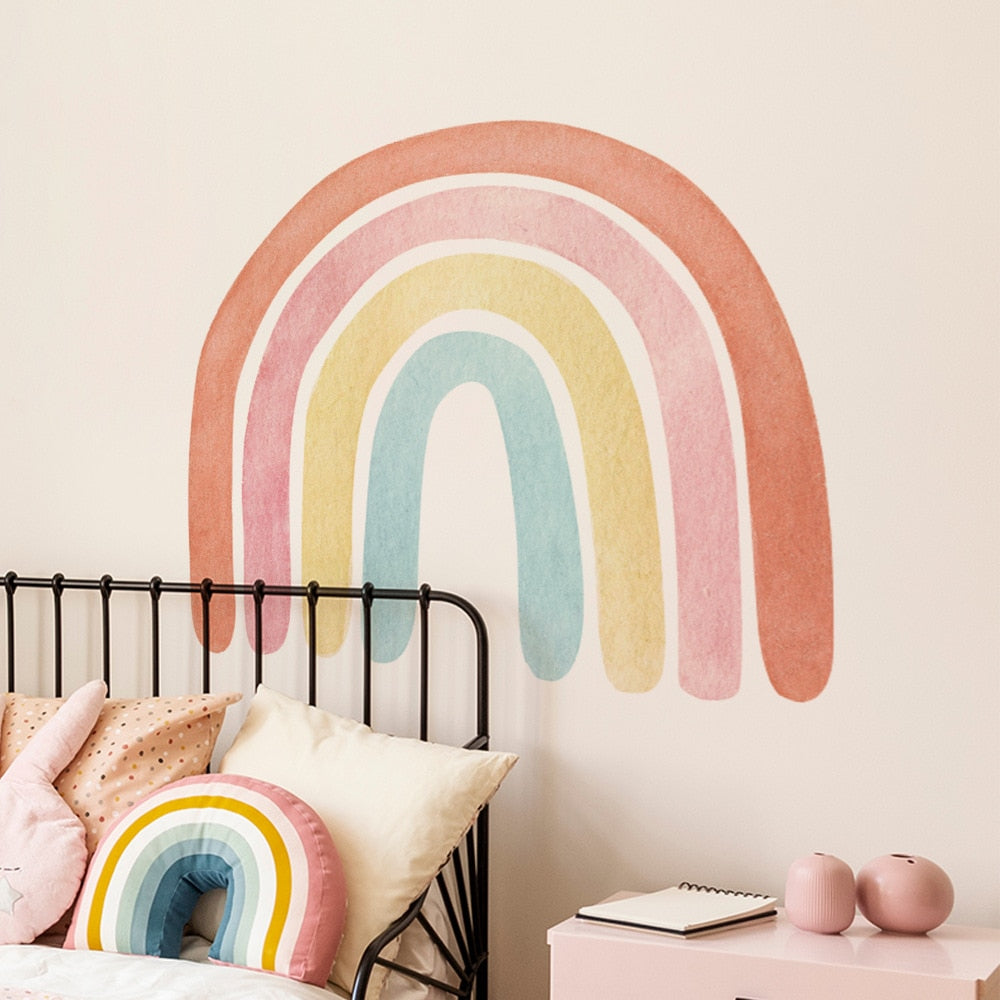 Big Rainbow Wall Sticker Watercolor