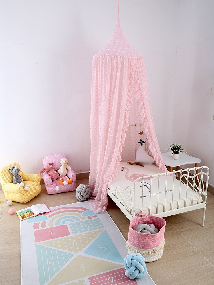 Llama Lola Crib Canopy Pink
