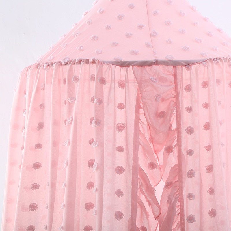 Llama Lola Crib Canopy Pink