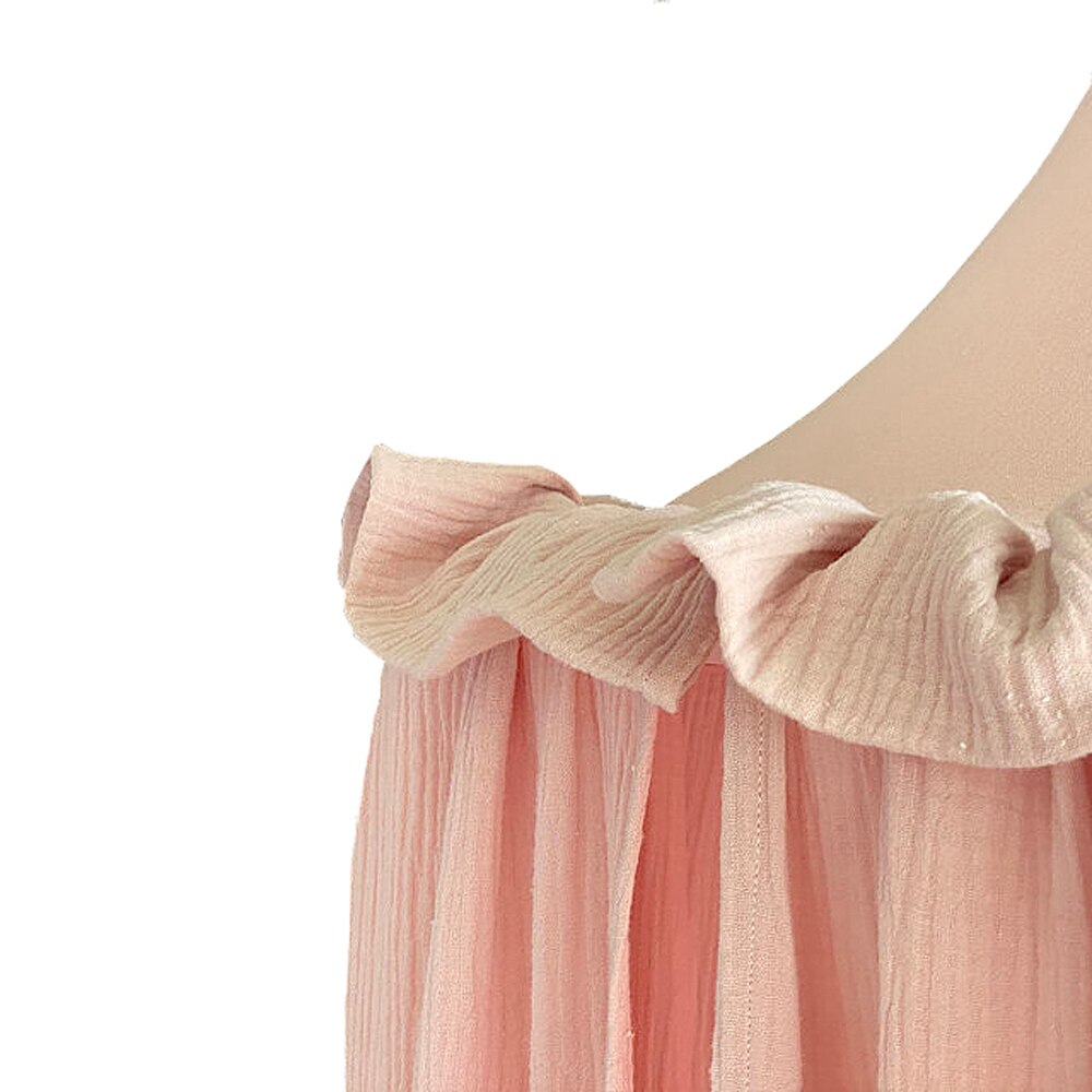Premium Muslin Cotton Hanging Canopy Pink