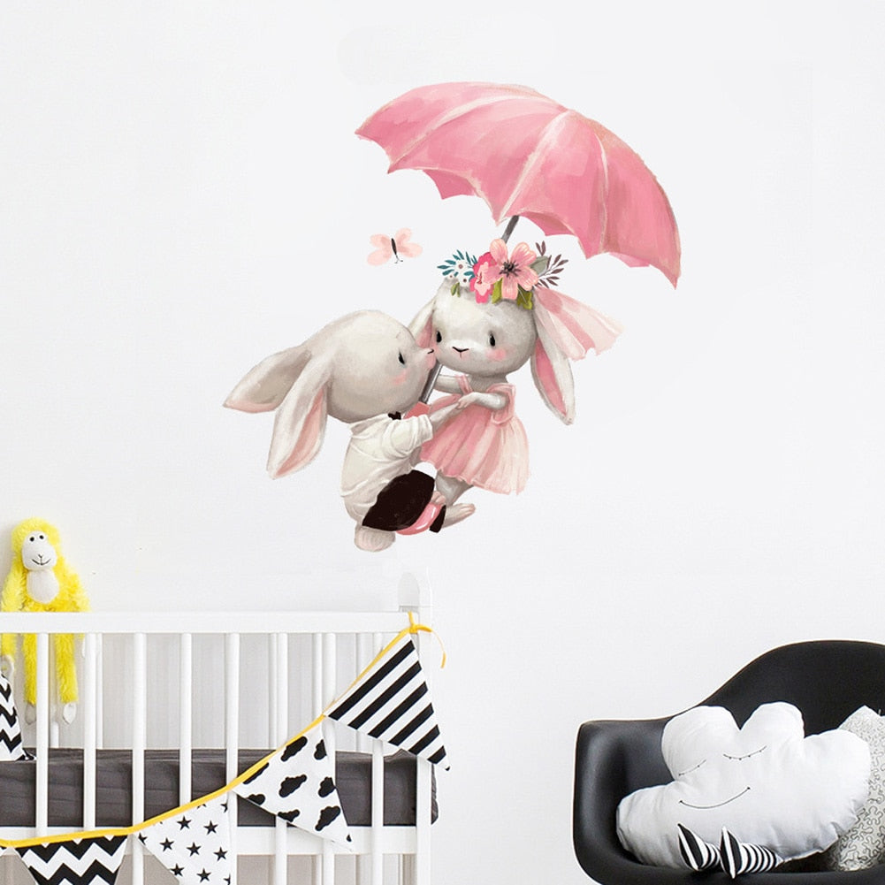 Cute Rabbit Wall Sticker