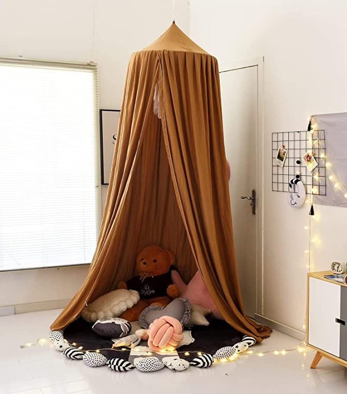 Nordic Baby Crib Canopy Brown