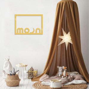 Nordic Baby Crib Canopy Brown