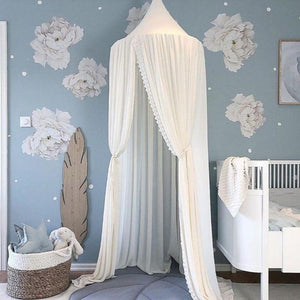 Lace Baby Bed Canopy White