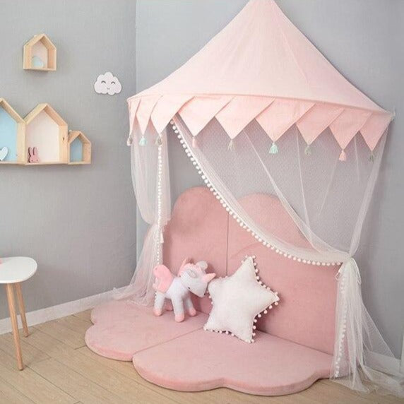 Multifunction Cozy Play Mat Grey / Pink