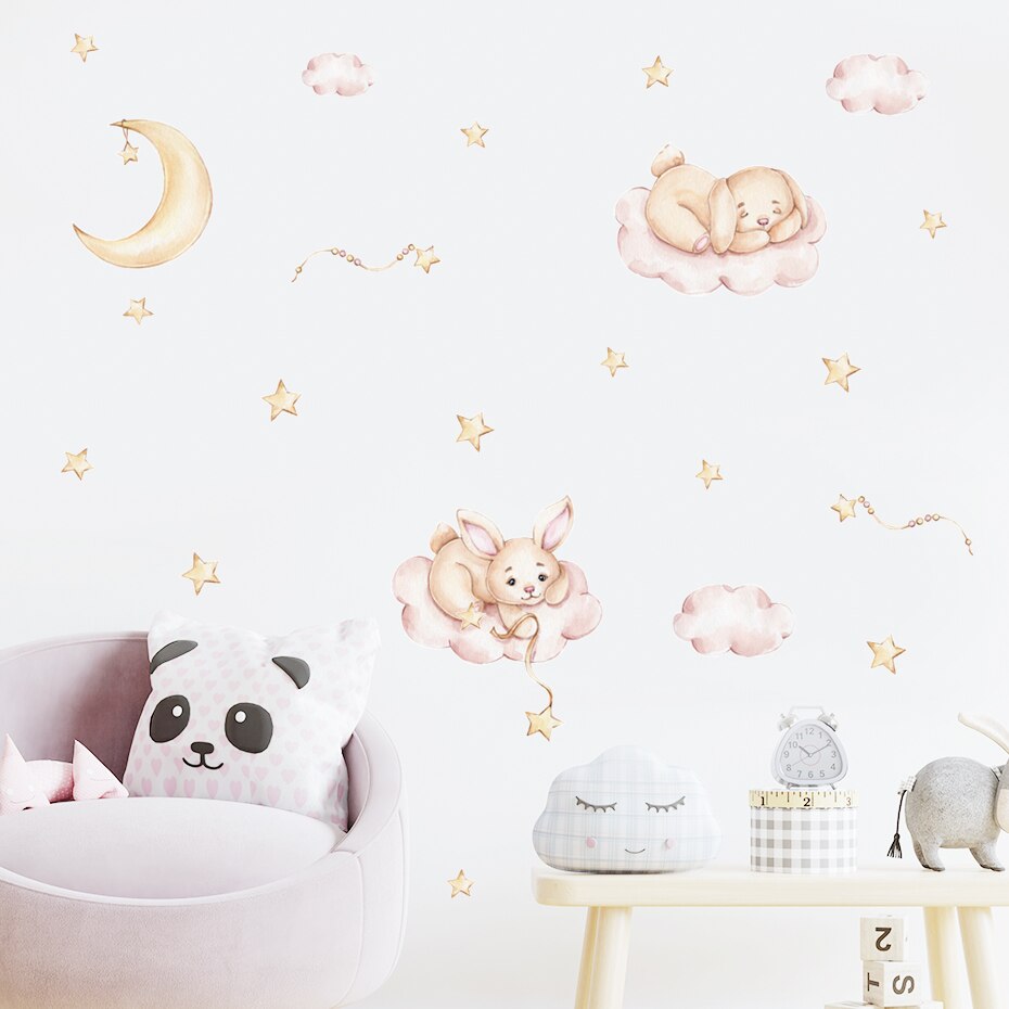 Bunny Moon Wall Sticker