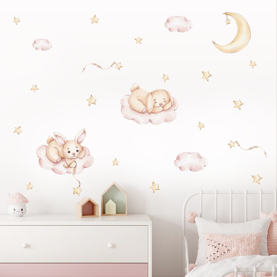 Bunny Moon Wall Sticker