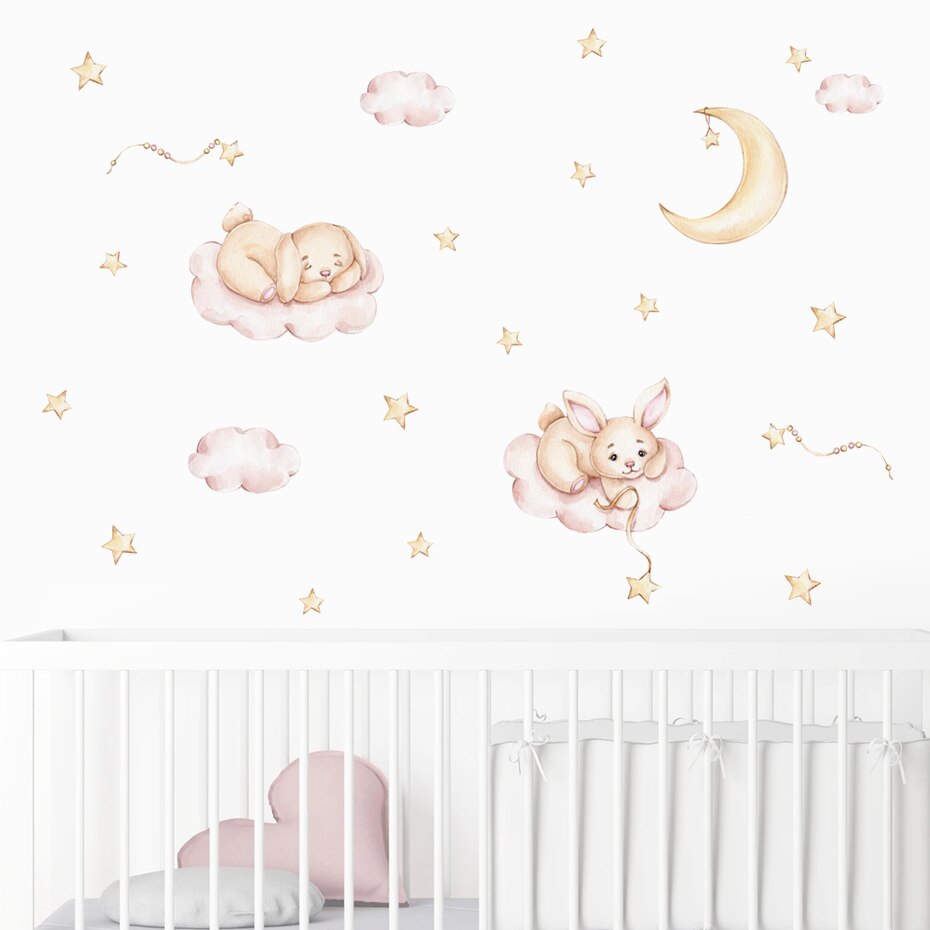 Bunny Moon Wall Sticker