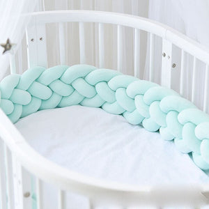 Braids Baby Bed Crib Bumper 2.2m mint