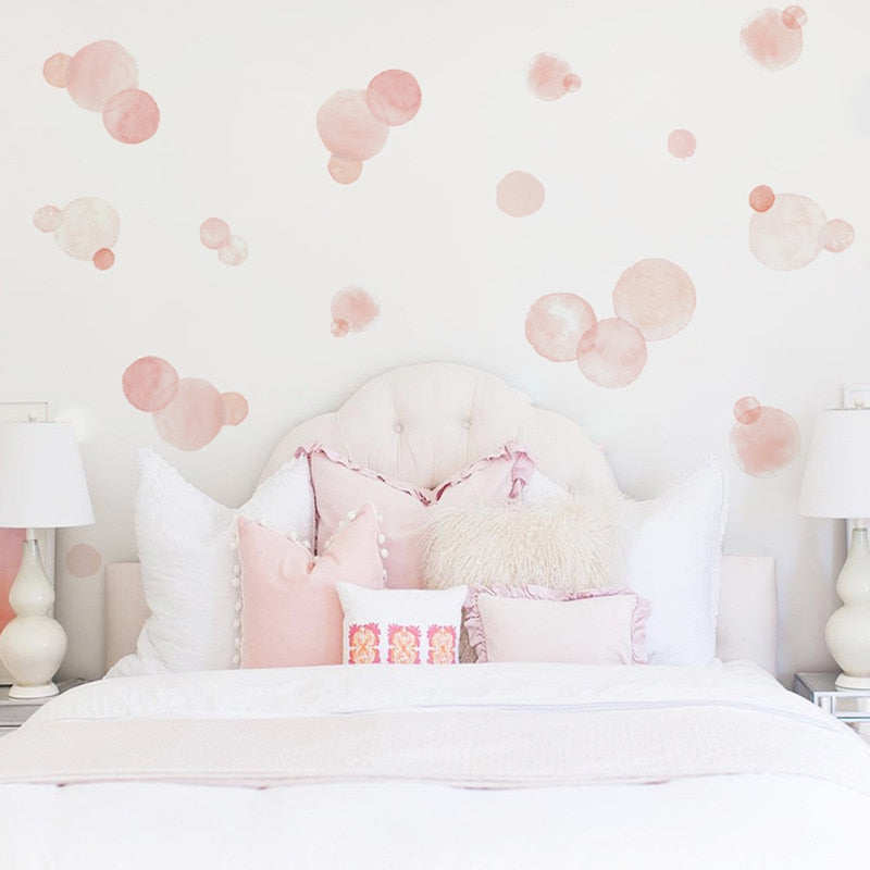 Watercolor Dot Wall Stickers