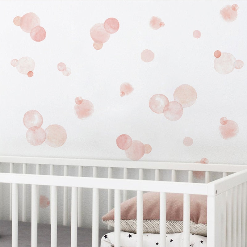 Watercolor Dot Wall Stickers