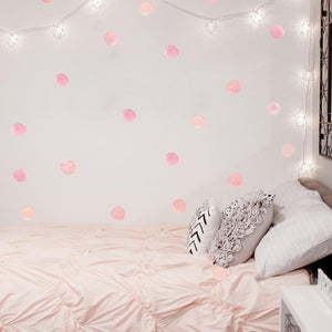 Watercolor Dot Wall Stickers Pink