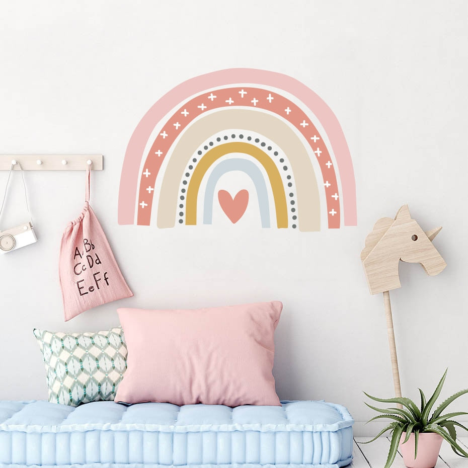 Bohemia Rainbow Wall Sticker Crosses