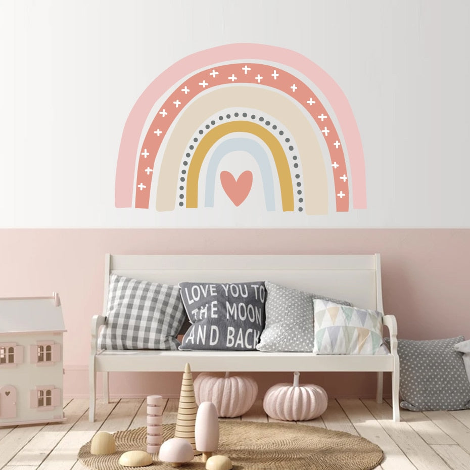 Bohemia Rainbow Wall Sticker Crosses