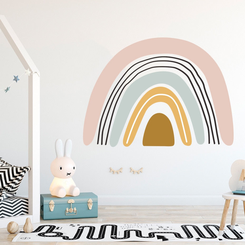 Bohemia Rainbow Wall Sticker Lines