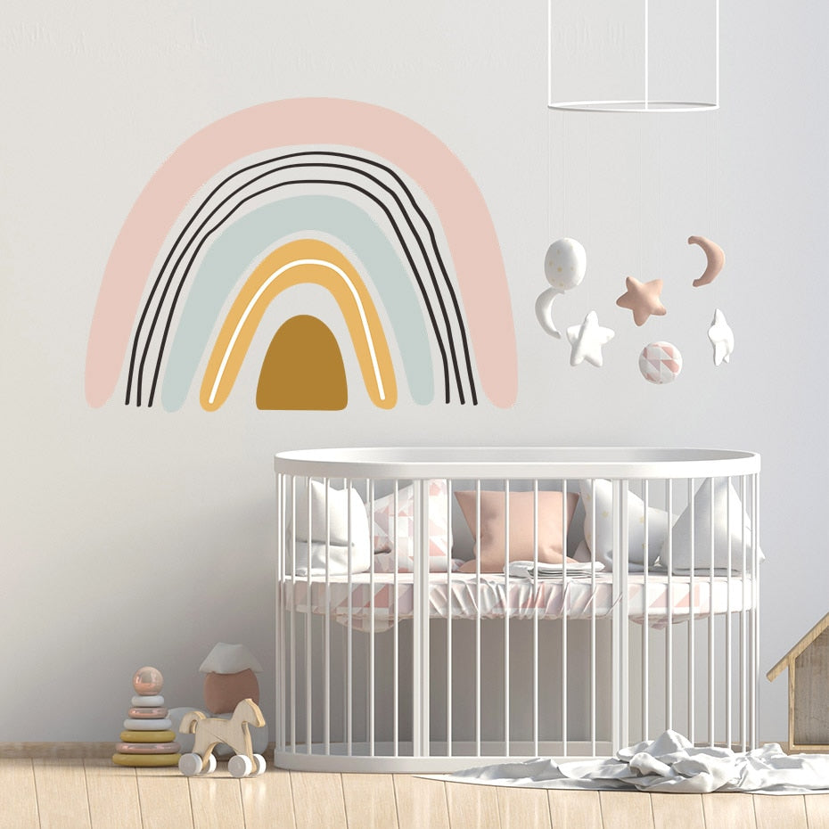 Bohemia Rainbow Wall Sticker Lines