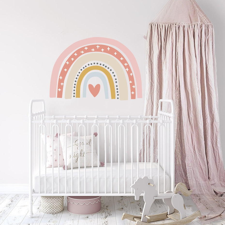 Bohemia Rainbow Wall Sticker Crosses