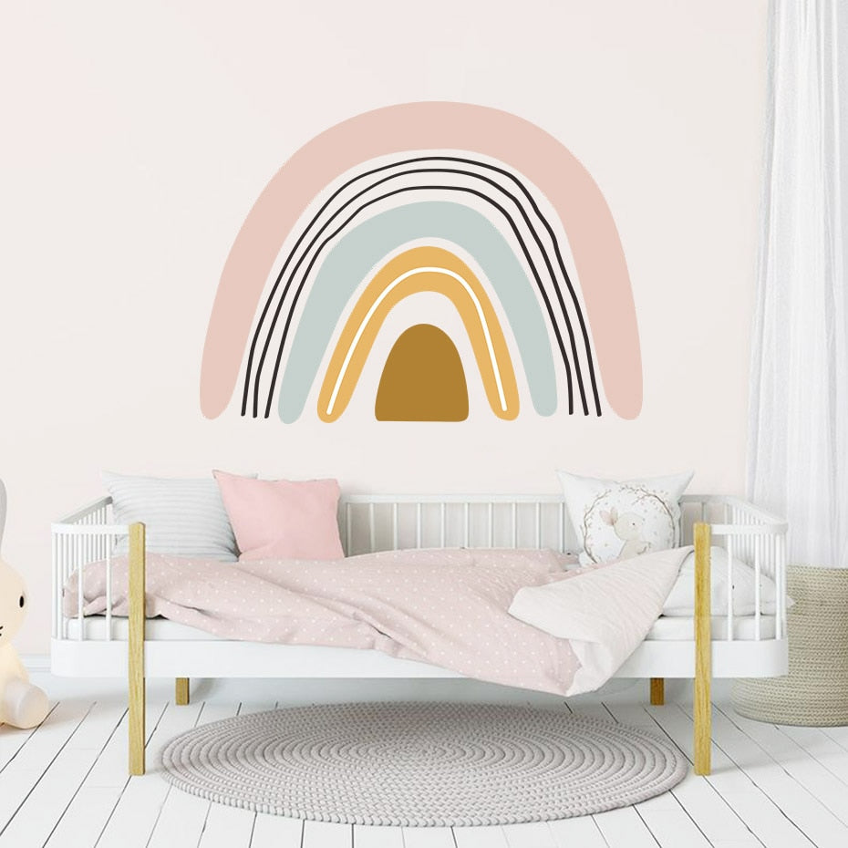 Bohemia Rainbow Wall Sticker Lines