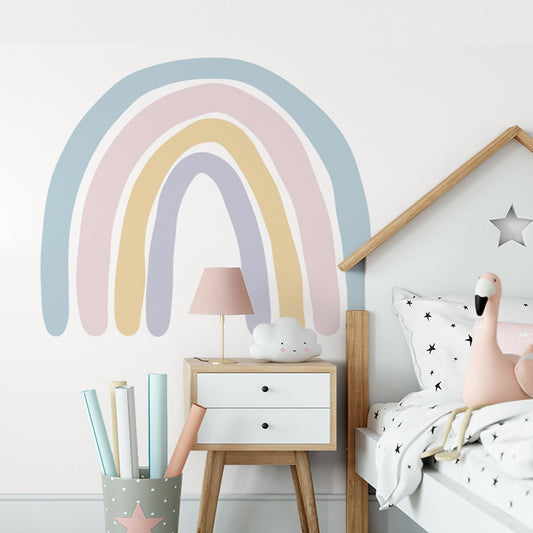 Big Rainbow Wall Sticker Pastel