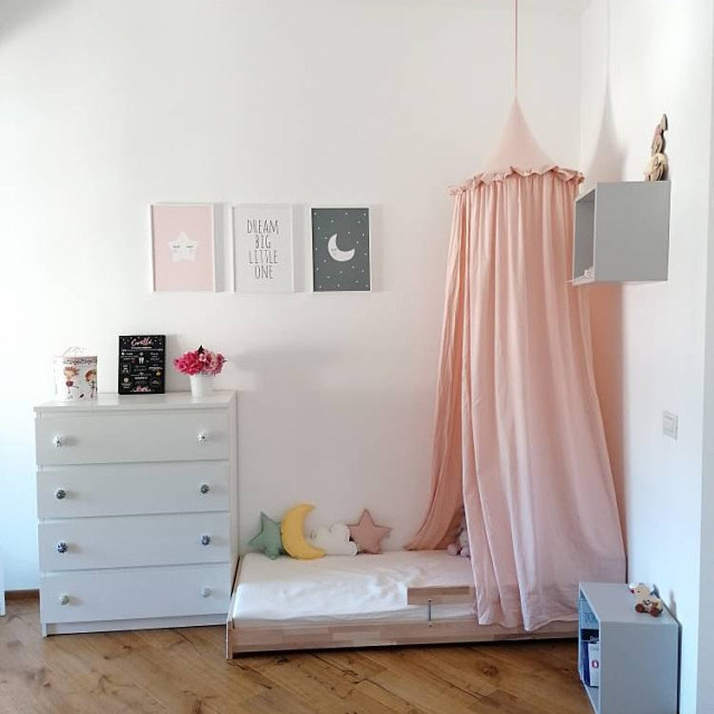 Premium Muslin Cotton Hanging Canopy Pink
